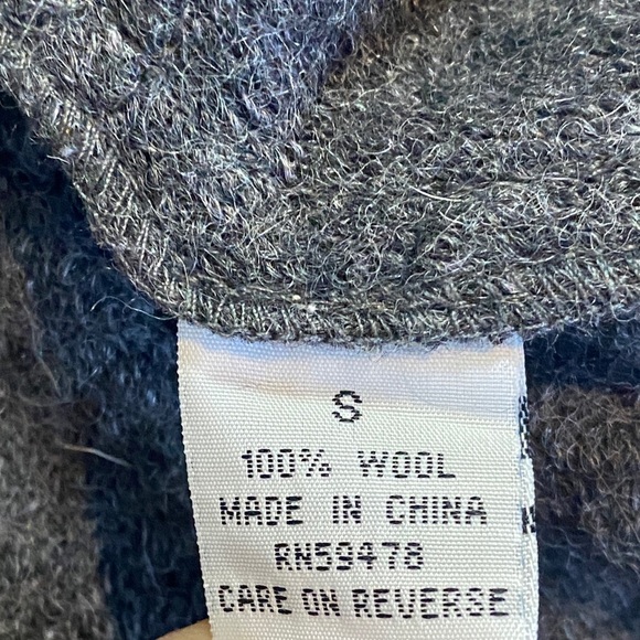 Valerie Bertinelli 100% Wool Charcoal Gray Button-Up Blazer - Picture 6 of 8